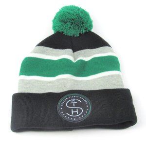 Dallas Stars Season Ticket Winter Hat EUC Green/Black/Gray